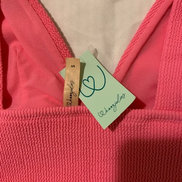 Pink Ribbed Bralette - Picture 3 of 3